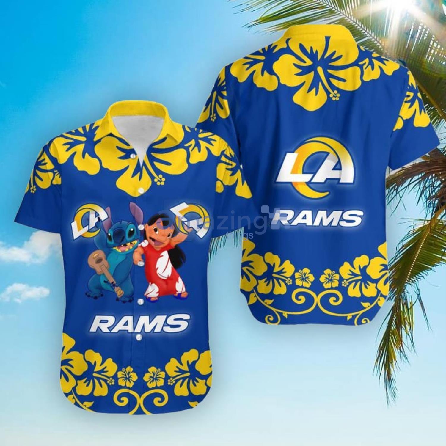 Los Angeles Rams Goofy Hawaiian Shirt and Shorts