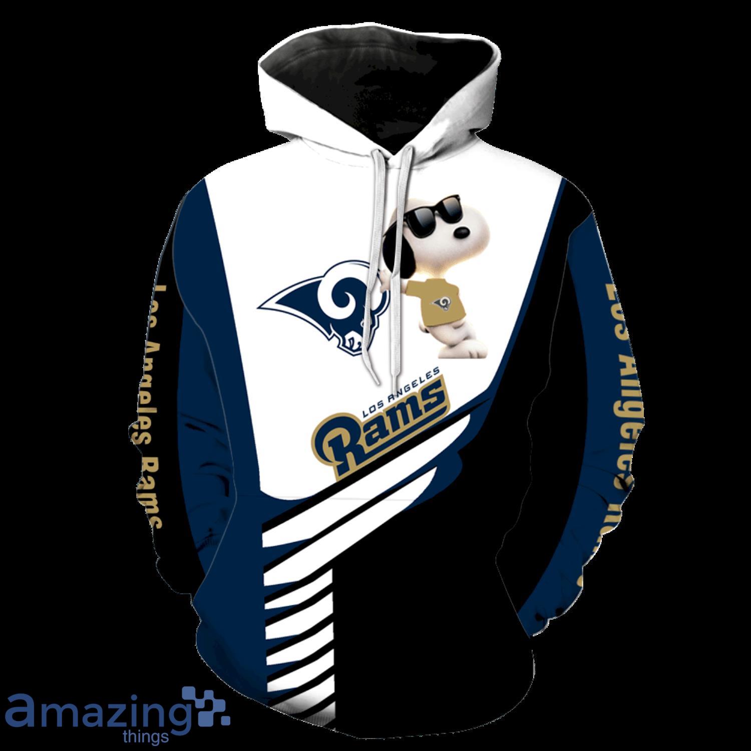 Los Angeles Rams Snoopy New Full Over Print Hoodie