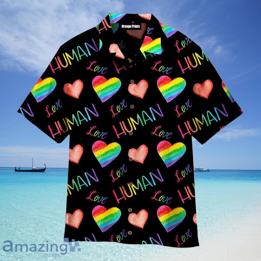 Love Is A Human Right LGBT Hawaiian Shirt For Men And Women - Love Is A Human Right LGBT Hawaiian Shirt For Men And Women