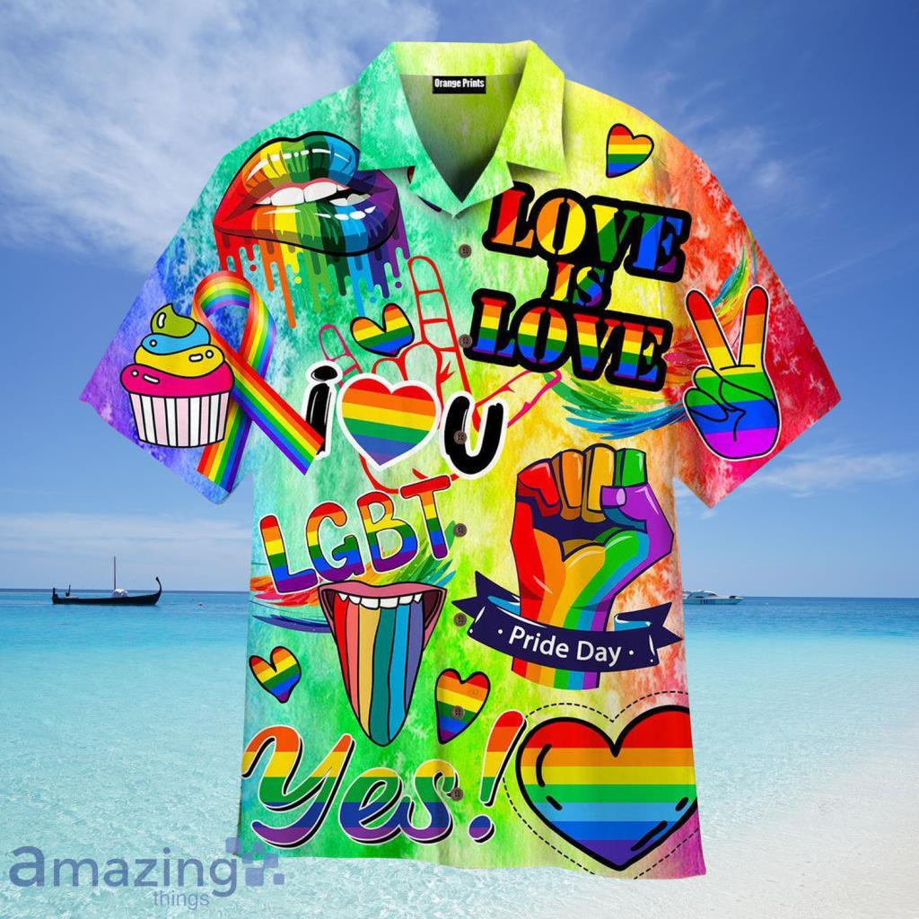 Love Is Love LGBT Month Hawaiian Shirt For Men And Women - Love Is Love LGBT Month Hawaiian Shirt For Men And Women