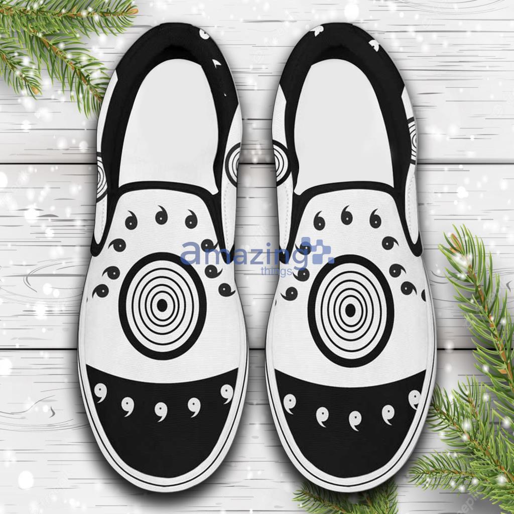 Madara Jinchuriki Custom Uniform Anime Slip On Sneakers Shoes - Madara Jinchuriki Custom Uniform Anime Slip On Sneakers Shoes