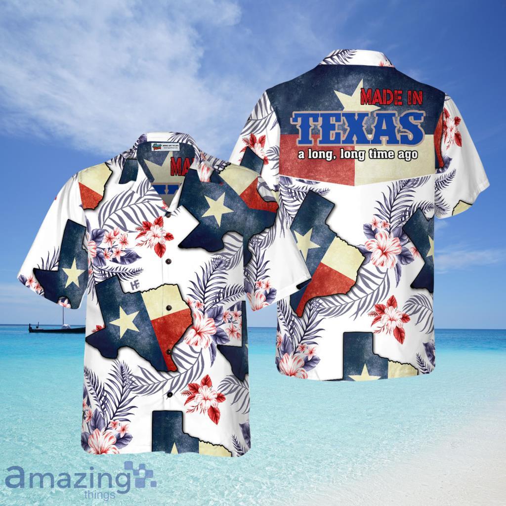 Texas Rangers Vintage Sea Island Pattern Hawaiian Shirt And Shorts Gift For  Summer