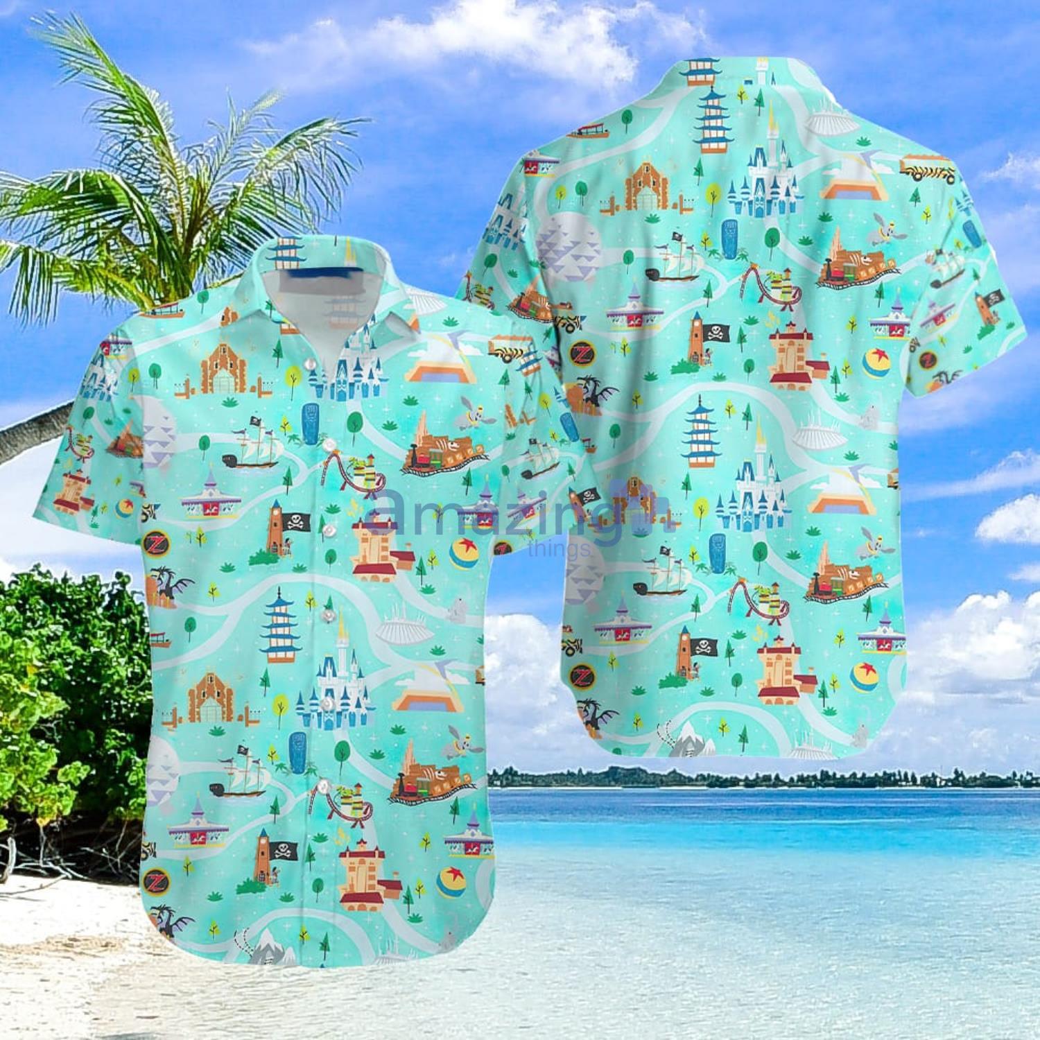 Magic Kingdom Blue Aloha Gift For Summer Hawaiian Shirt Men And Women Product Photo 1
