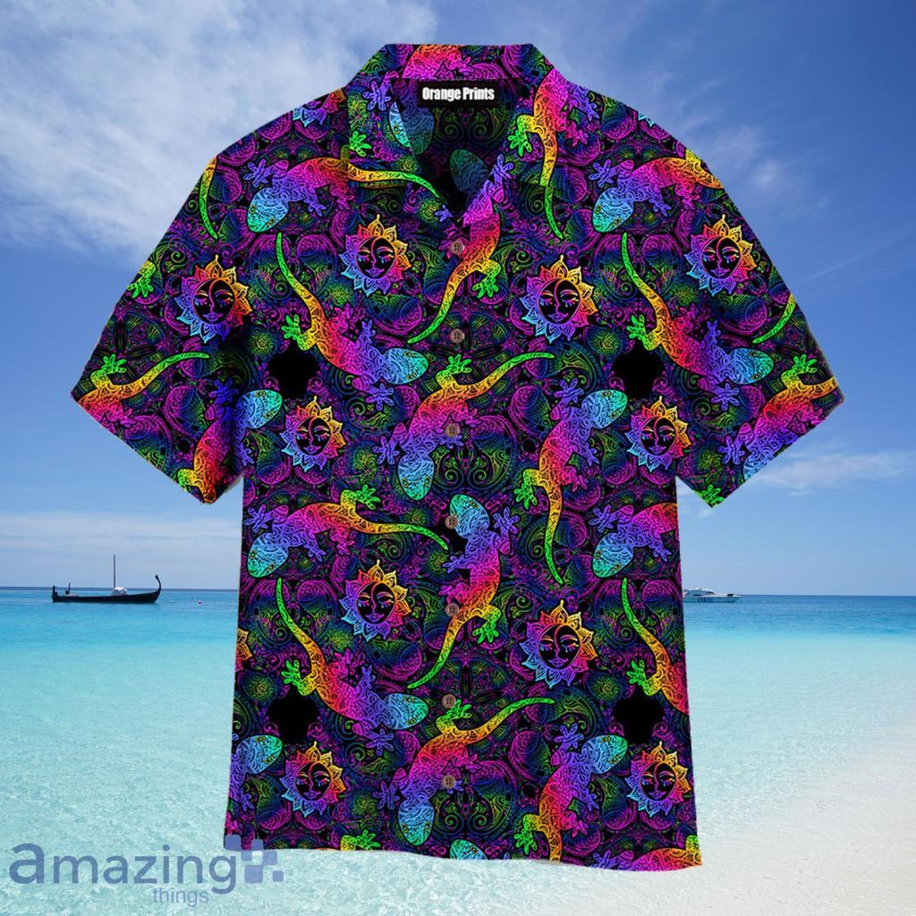 Mandalas Gecko Lizards With Boho Suns Tropical Aloha Hawaiian Shirt For Men And Women - Mandalas Gecko Lizards With Boho Suns Tropical Aloha Hawaiian Shirt For Men And Women