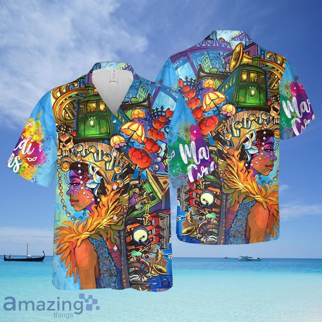 Mardi Gras Girl Hawaiian Shirt For Men And Women - Mardi Gras Girl Hawaiian Shirt For Men And Women