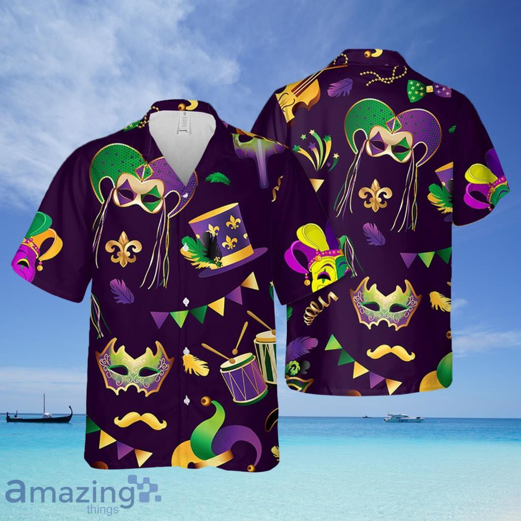 Mardi Gras Mask Hawaiian Shirt For Men And Women - Mardi Gras Mask Hawaiian Shirt For Men And Women