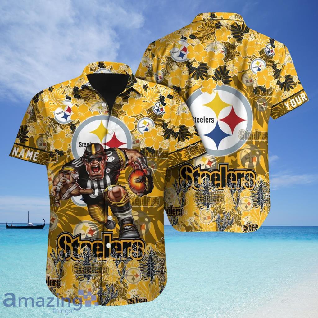 Mascot Pittsburgh Steelers NFL Hawaiian Shirt For Fans - Mascot Pittsburgh Steelers NFL Hawaiian Shirt For Fans