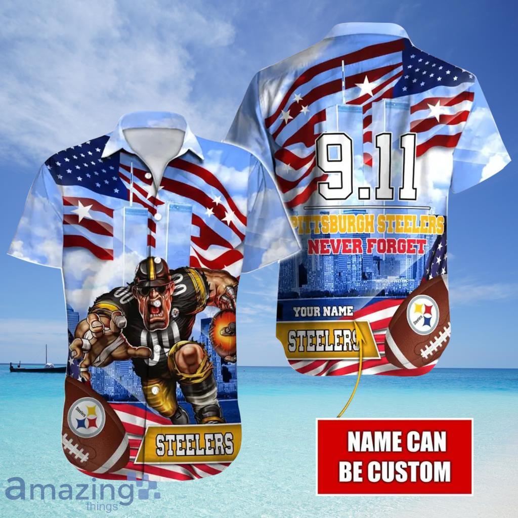 Mascot Pittsburgh Steelers NFLFlag US Hawaiian Shirt For Fans - Mascot Pittsburgh Steelers NFLFlag US Hawaiian Shirt For Fans