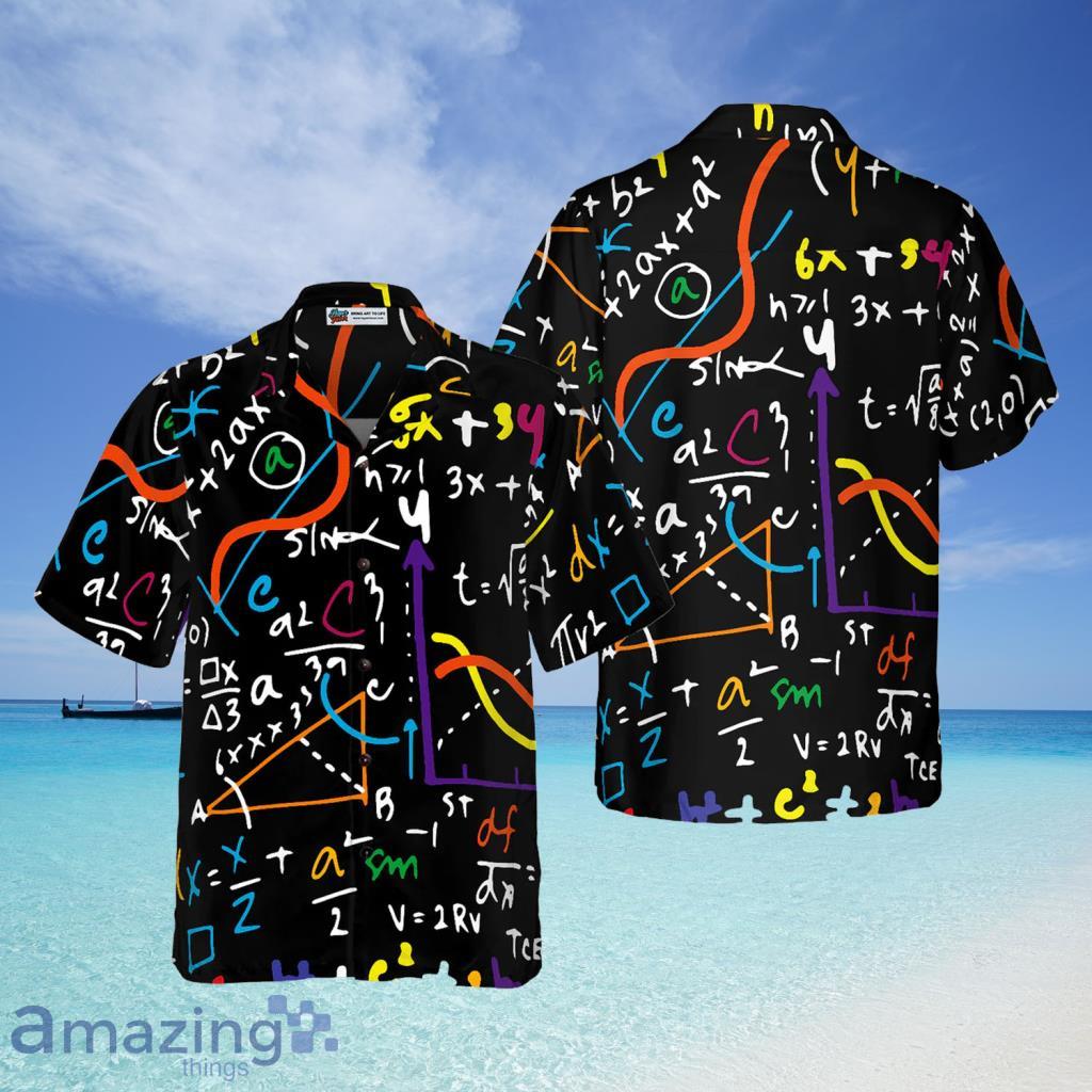 Math Teacher Seamless Pattern Hawaiian Shirt - Math Teacher Seamless Pattern Hawaiian Shirt