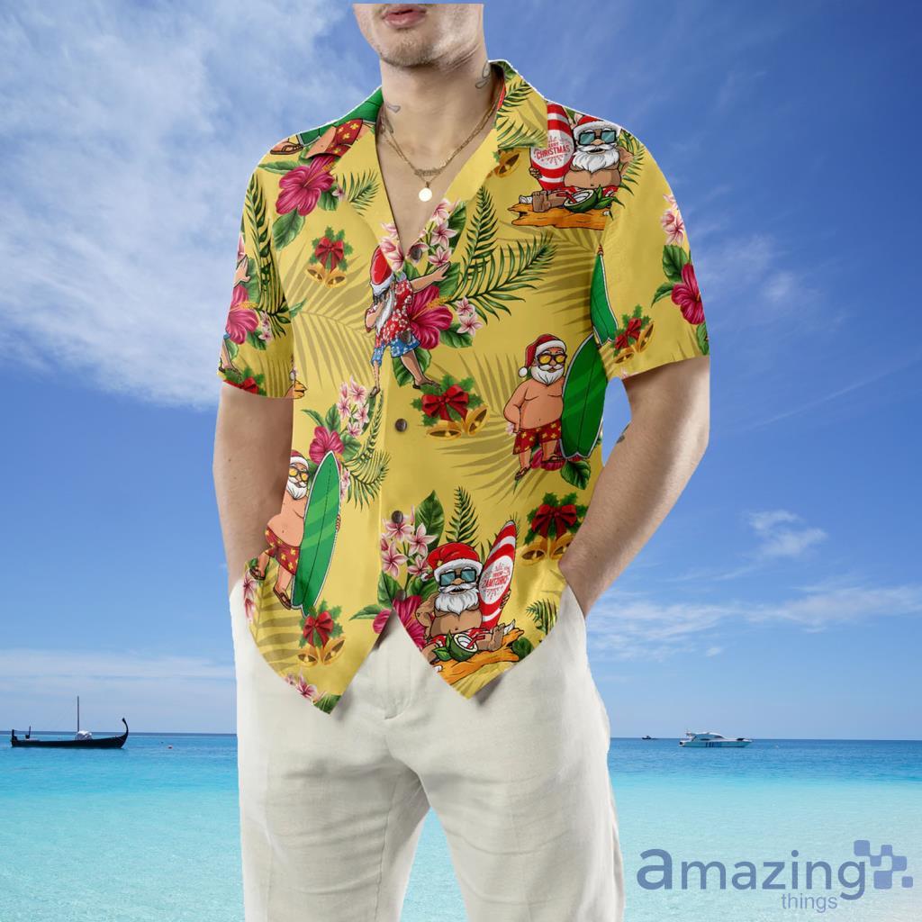 Merry Christmas Santa Claus Surfing Dab Hawaiian Shirt For Men And Women - Merry Christmas Santa Claus Surfing Dab Hawaiian Shirt For Men And Women