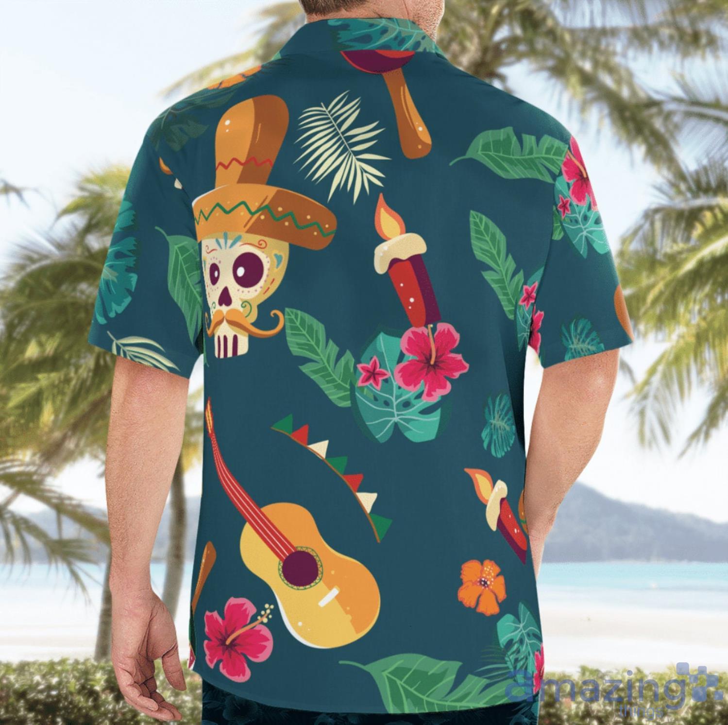 Minnesota Vikings Skull And Flower Halloween Hawaiian Shirt For Men And  Women - Limotees