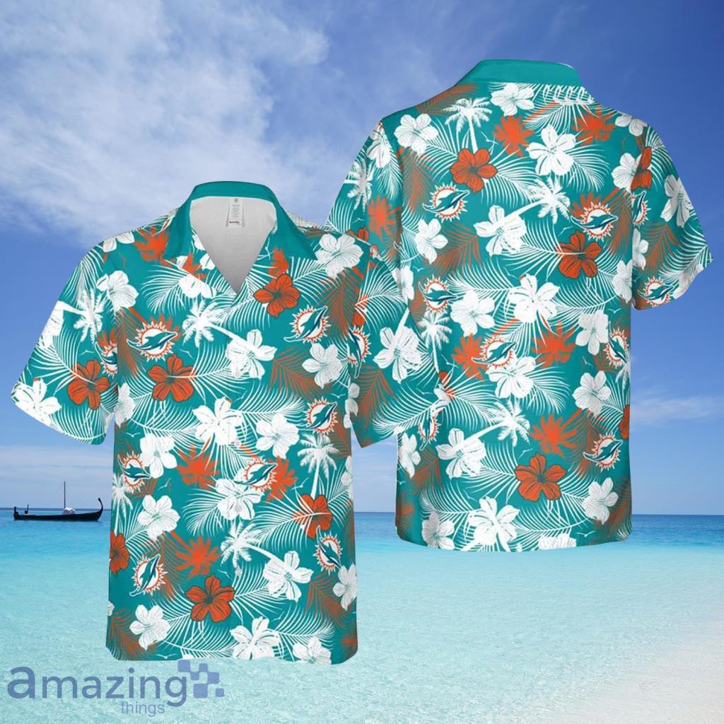 Tropical Aloha NFL Miami Dolphins Hawaiian Shirt Flora And Fauna