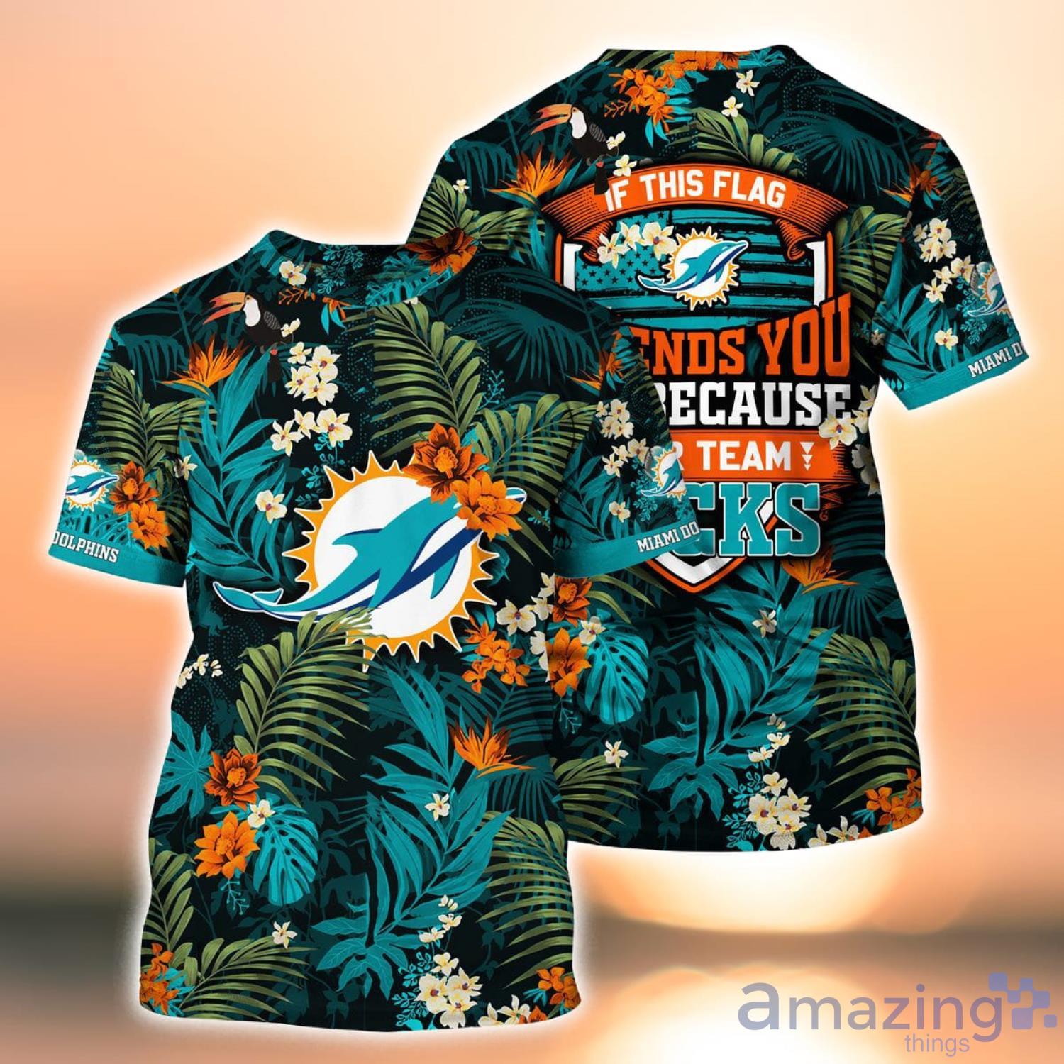 NEW FASHION 2023 Miami Dolphins T-shirt Graphic balls gift for fans