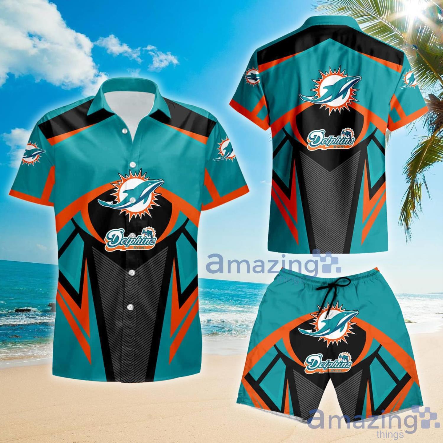 Miami Dolphins Under Armour Hawaii Summer Hawaiian Shirt And Short