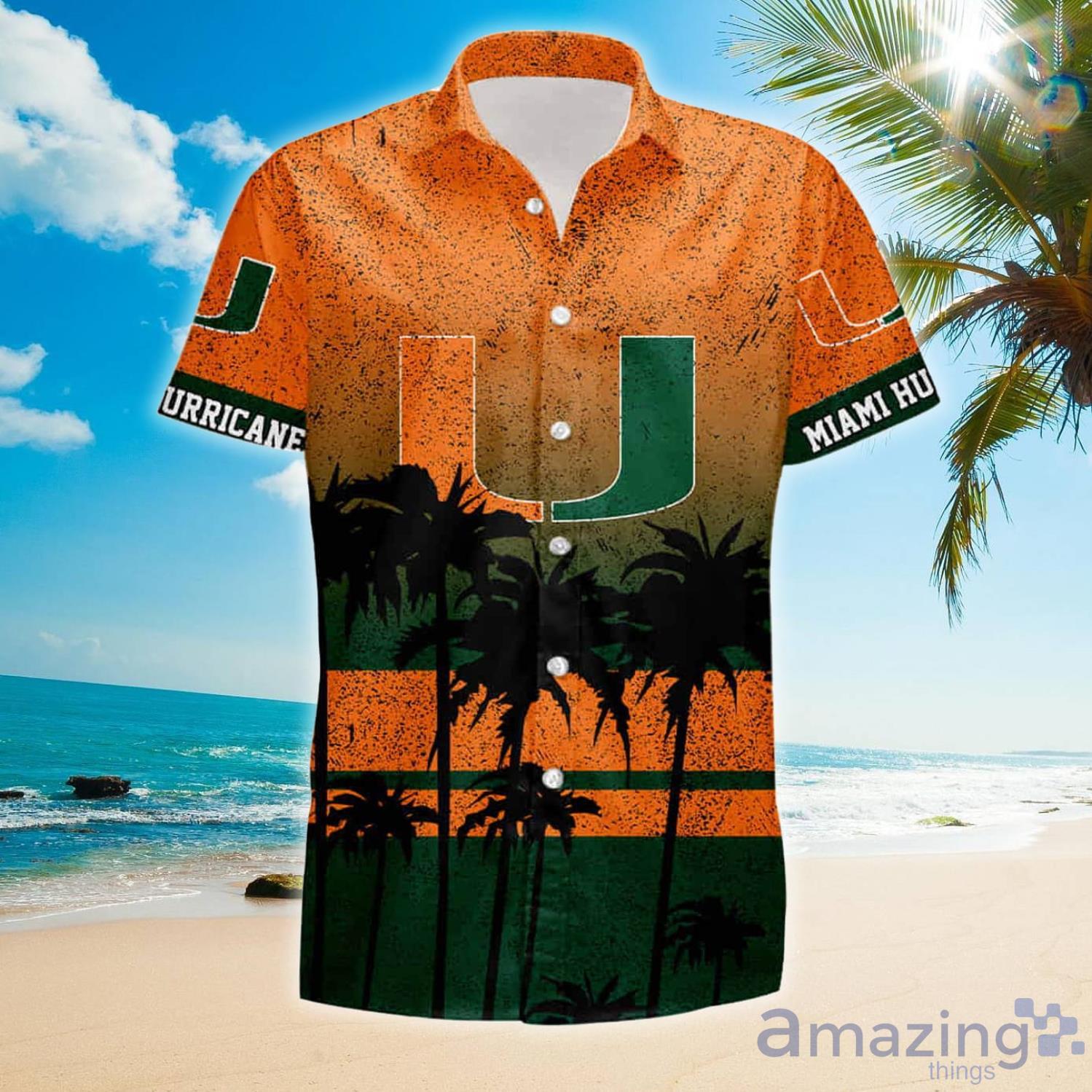 Miami Hurricanes Hibiscus – Hawaiian Shirt – Hostonbook