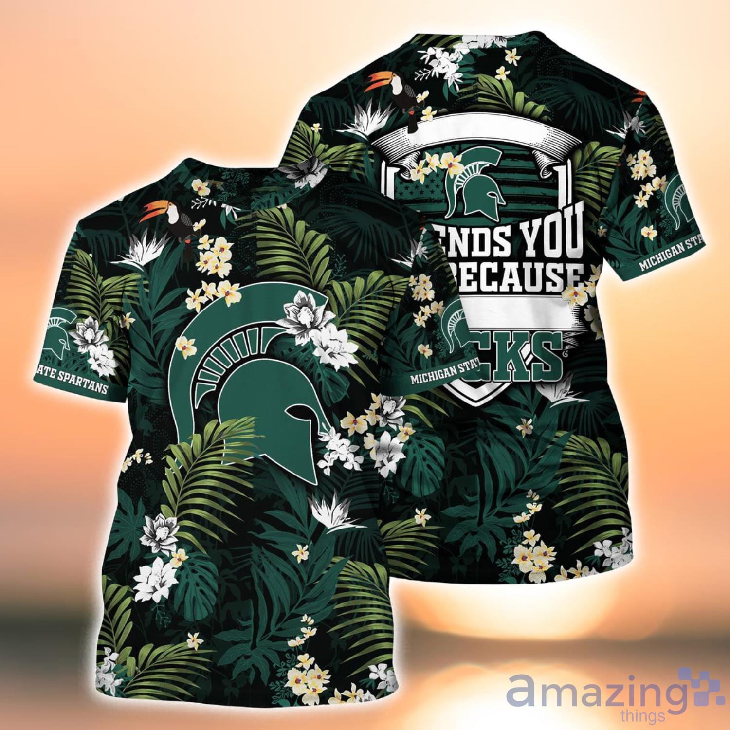 Michigan State Spartans NCAA Custom Name 3D Hawaiian Shirt Summer Funny  Color For Men And Women - Limotees