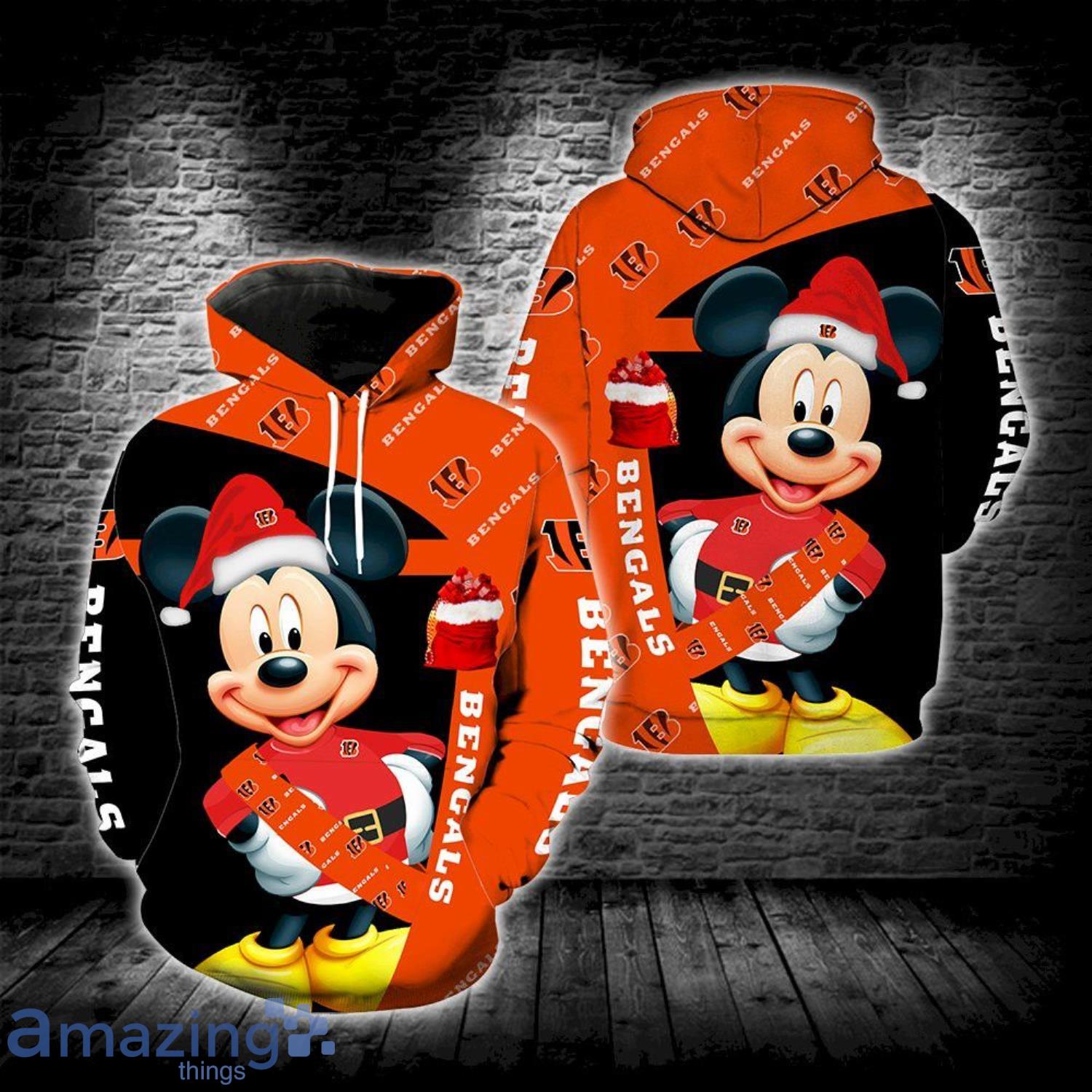 Cincinnati Bengals Football Mickey Mouse 3D Hoodie Nfl Sweatshirt - Best  Seller Shirts Design In Usa