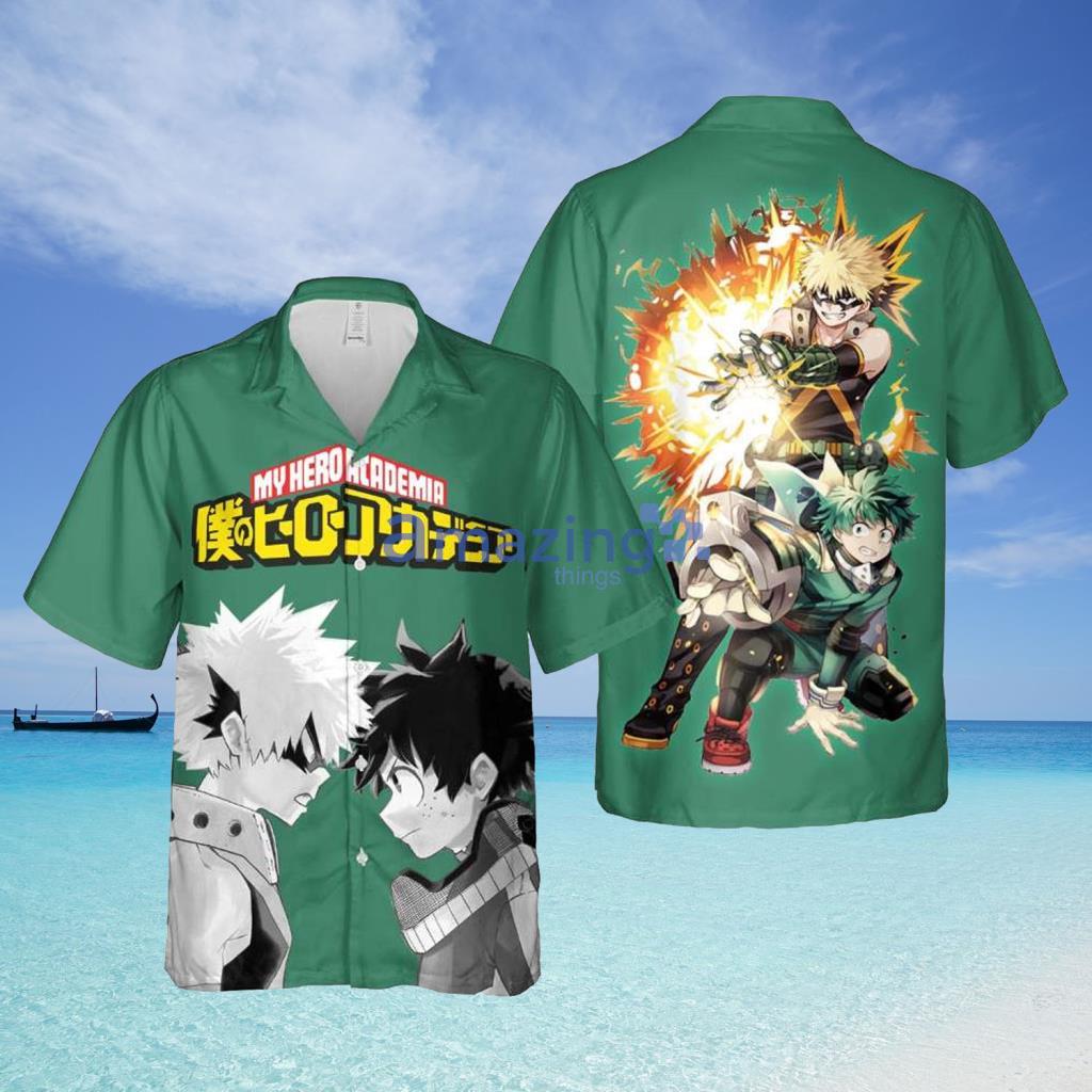 Midoriya And Bakugo My Hero AcademiaAnime Hawaiian Shirt - Midoriya And Bakugo My Hero AcademiaAnime Hawaiian Shirt