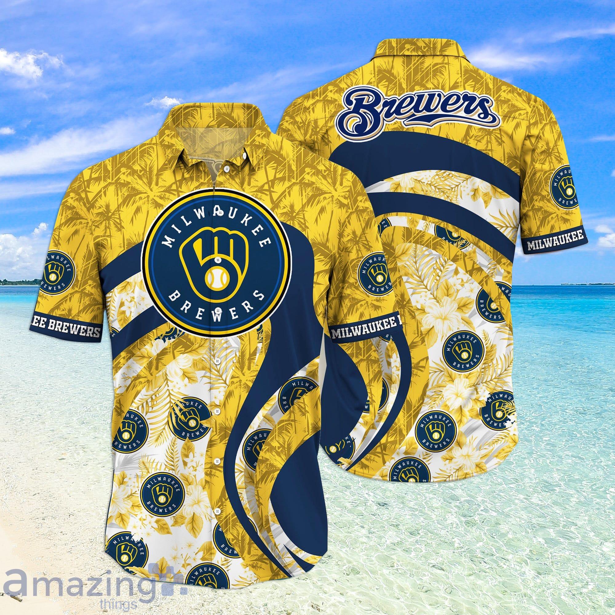 Milwaukee Brewers MLB Flower Hawaiian Shirt Unique Gift For Fans