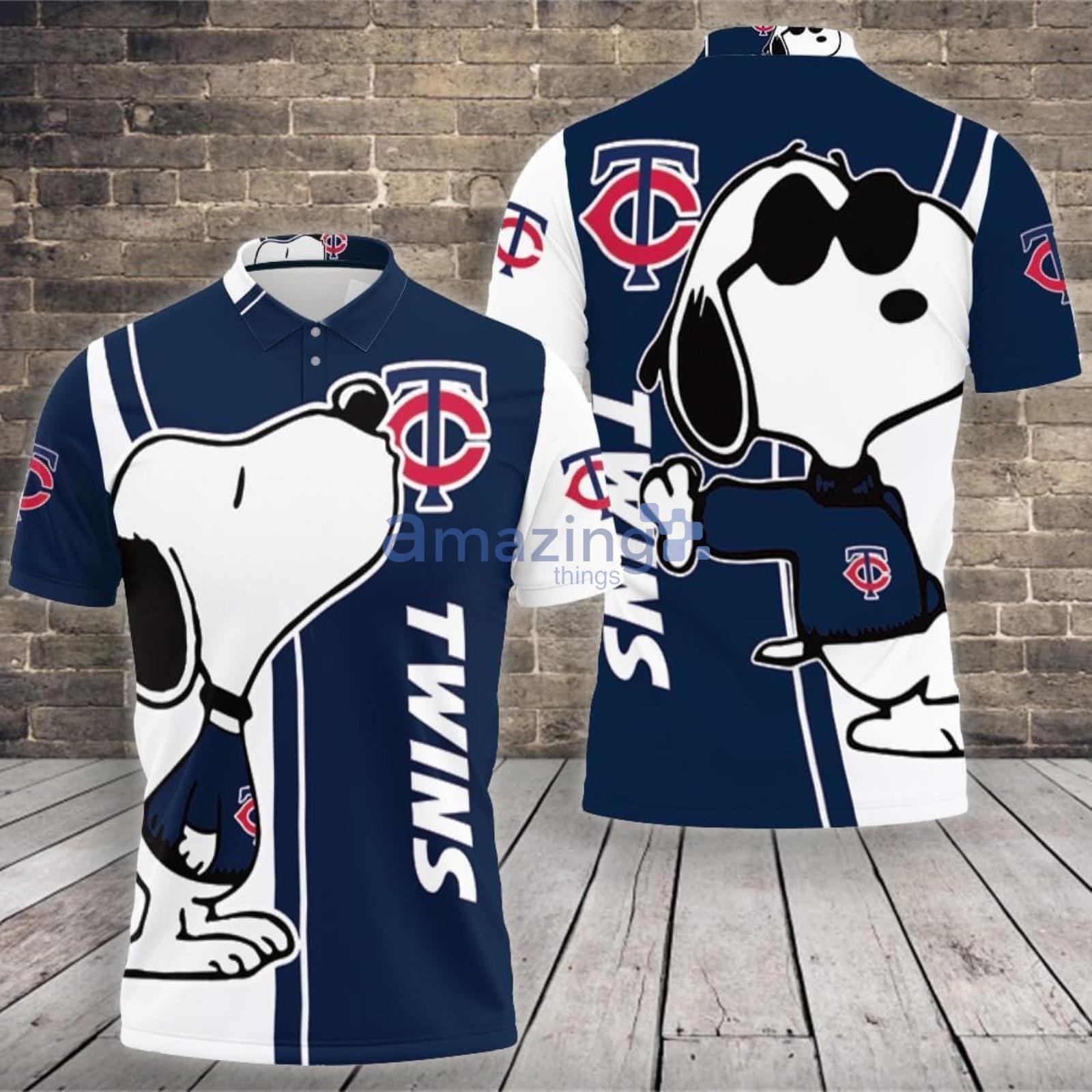 Minnesota Twins Snoopy Lover Polo Shirt For Sport Fans