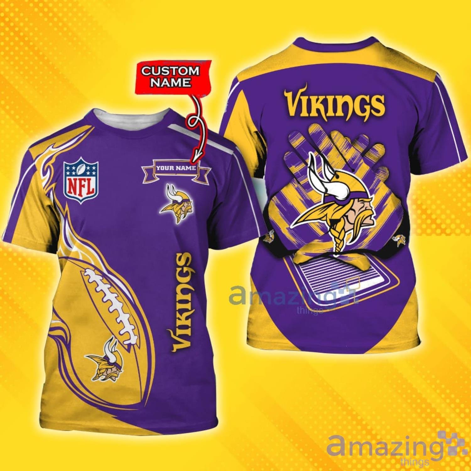 Minnesota Vikings NFL American Football Sporty Design 3D All Over Printed  Shirt - Banantees