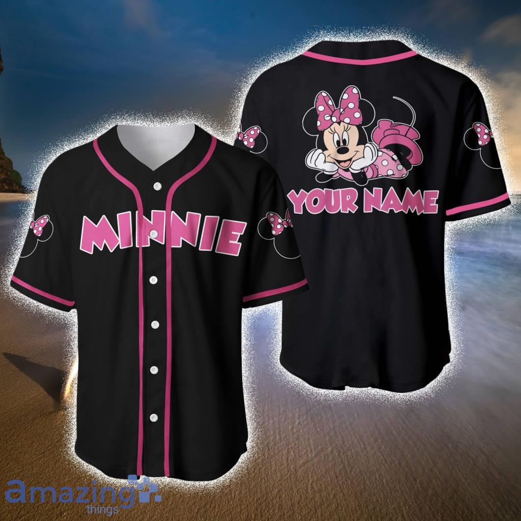 Minnie Mouse Disney Cartoon Baseball Jerseys  For Men And Women - Minnie Mouse Disney Cartoon Baseball Jerseys  For Men And Women