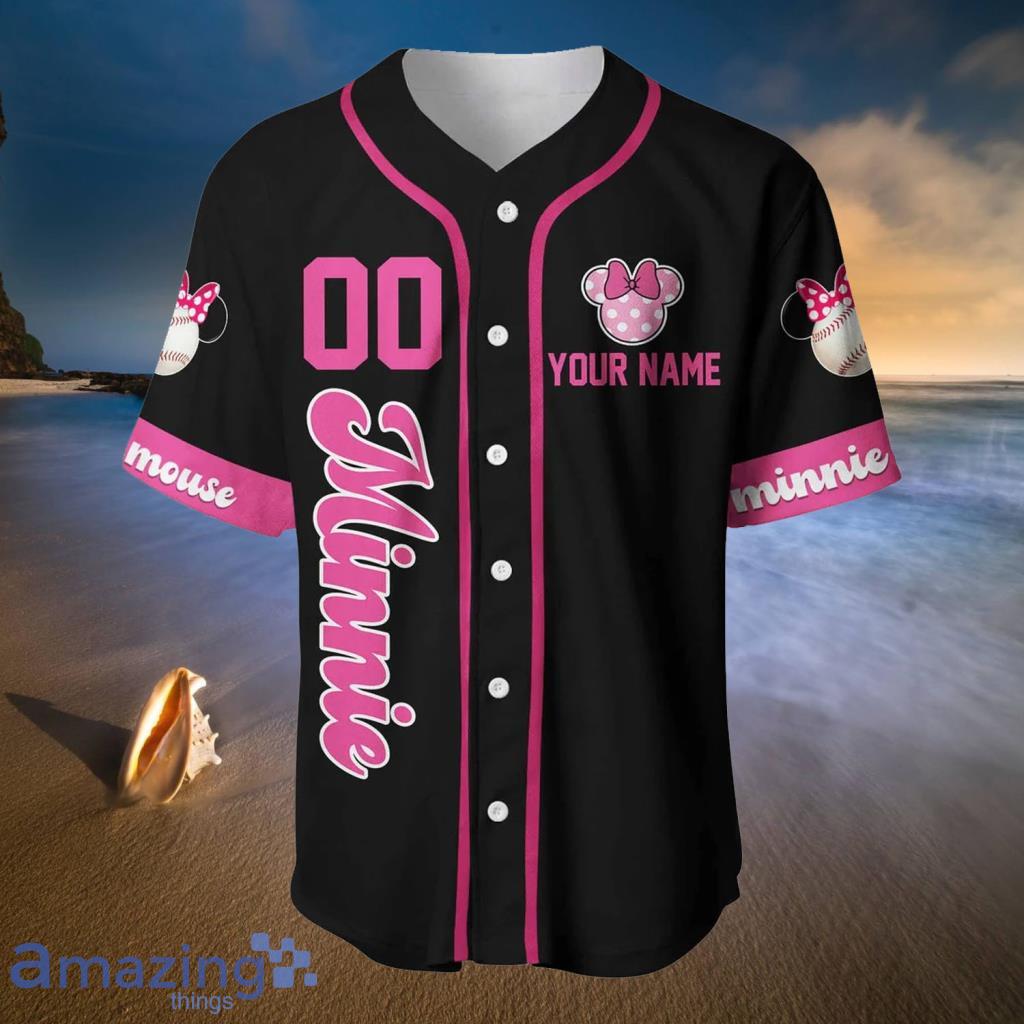 Custom Disney Minnie Mouse Baseball Jerseys For Men And Women