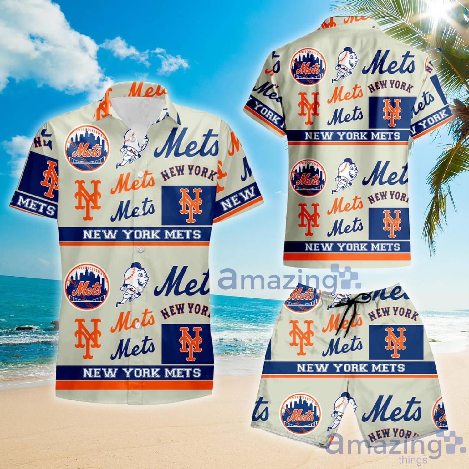 Mlb New York Mets 9 Summer Gift Hawaiian Shirt And Shorts For Fans image Mlb New York Mets 9 Summer Gift Hawaiian Shirt And Shorts For Fans Product Photo 2