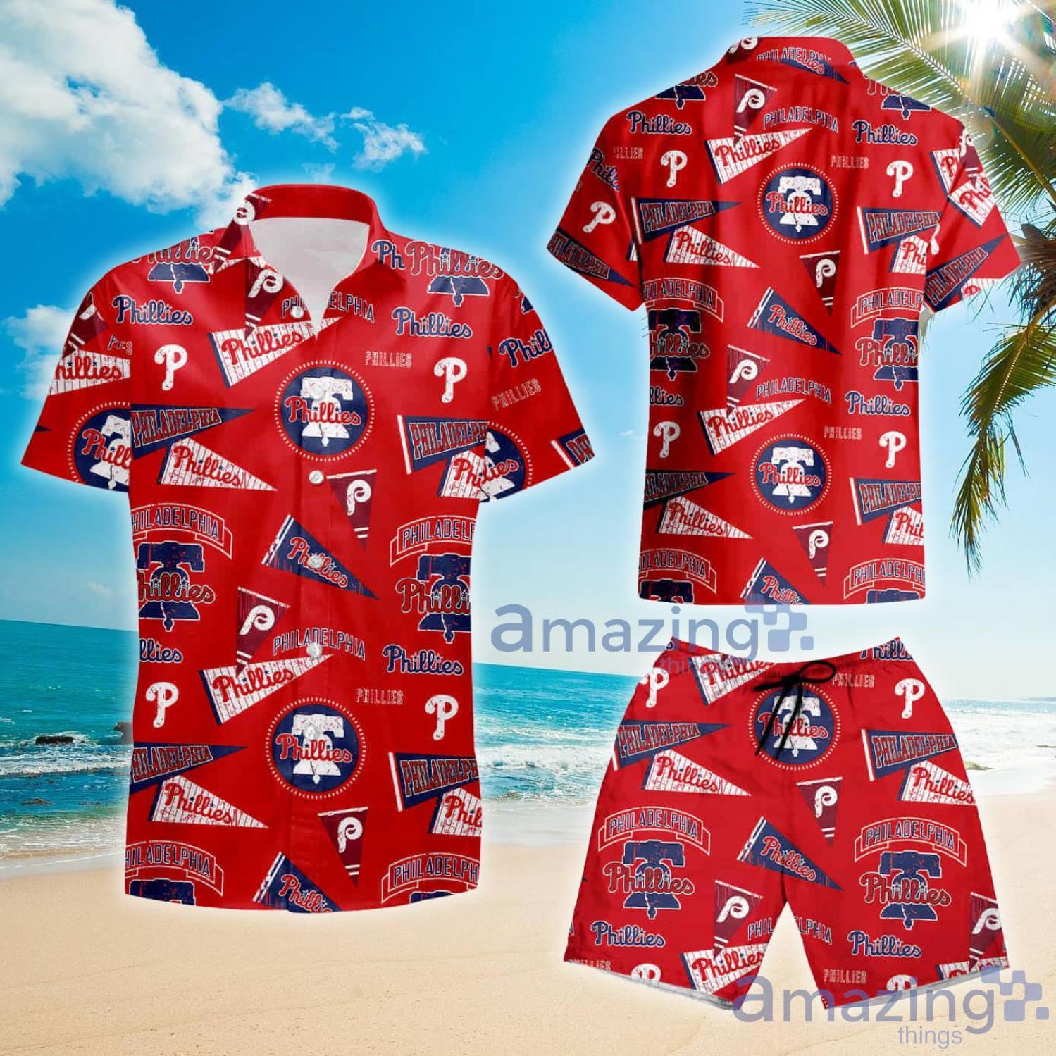 MLB Philadelphia Phillies E2 Premium Hawaiian Shirt And Short Set