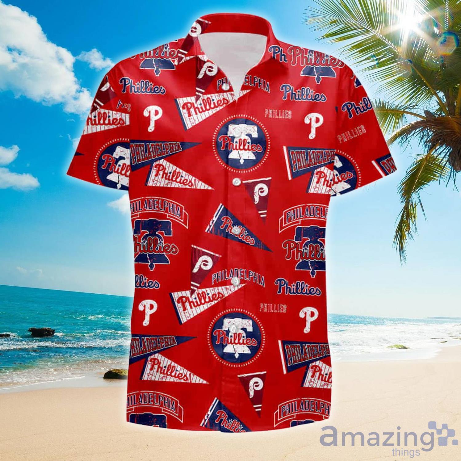 MLB Philadelphia Phillies Hawaiian Shirt And Shorts Summer