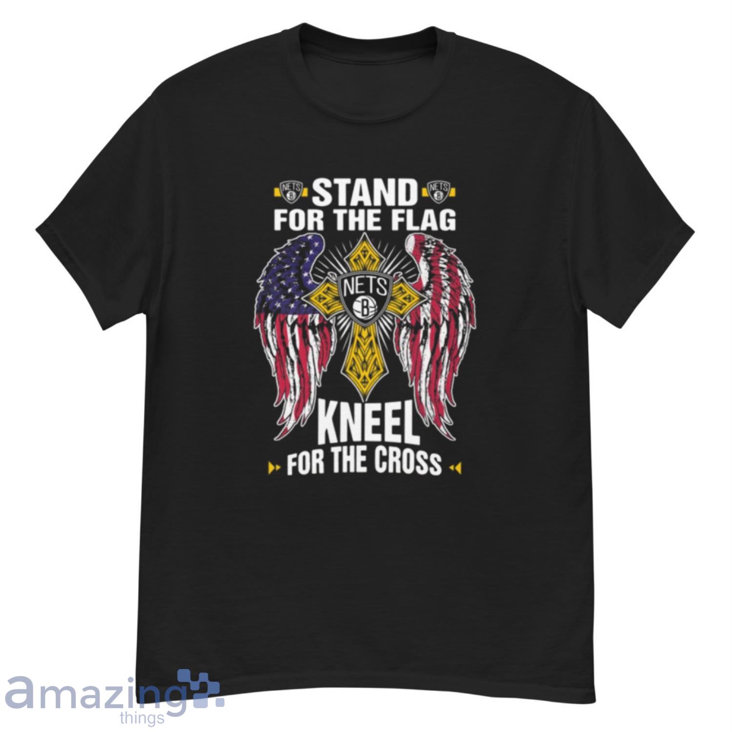 NBA Basketball Brooklyn Nets Stand For Flag Kneel For The Cross Shirt T Shirt - G500 Men’s Classic T-Shirt