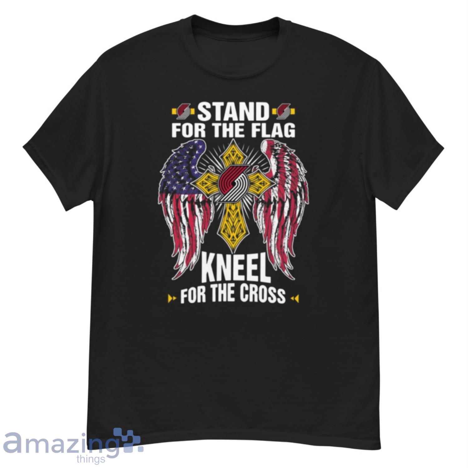 NBA Basketball Portland Trail Blazers Stand For Flag Kneel For The Cross Shirt T Shirt - G500 Men’s Classic T-Shirt NBA Basketball Portland Trail Blazers Stand For Flag Kneel For The Cross Shirt T Shirt - G500 Men’s Classic T-Shirt