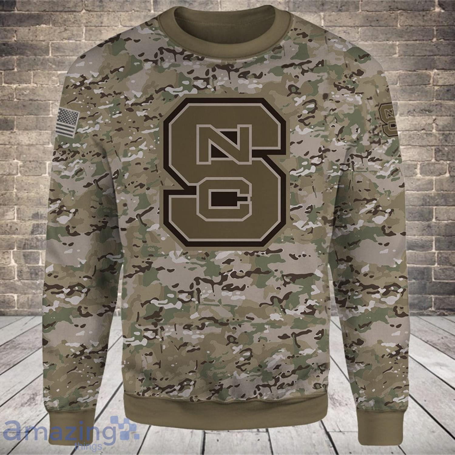 NCA NC State Wolfpack Camo Style Gifts for Veterans Day All Over Printed 3D Shirt image NCA NC State Wolfpack Camo Style Gifts for Veterans Day All Over Printed 3D Shirt Product Photo 5