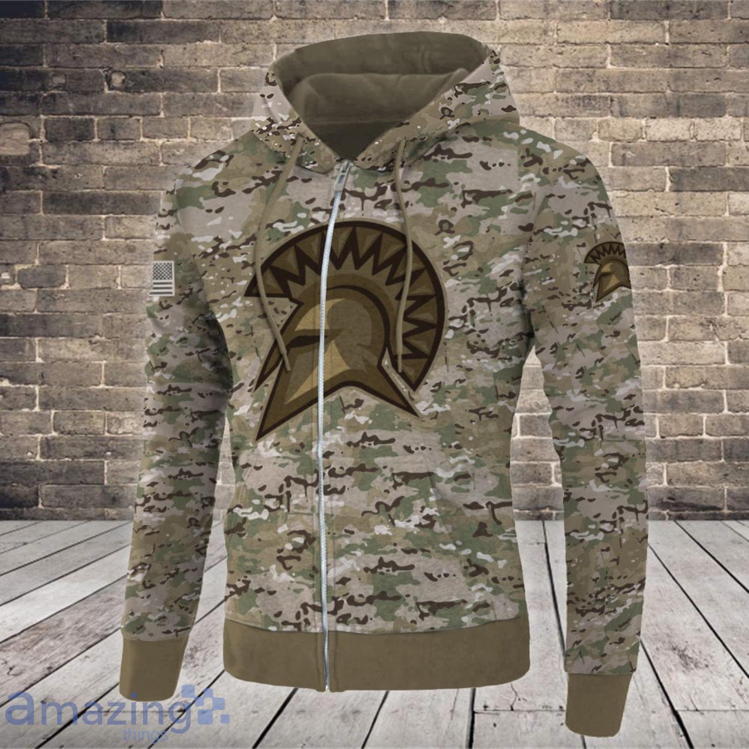 NCA San Jose State Spartans Camo Style Gifts for Veterans Day All Over Printed 3D Shirt image NCA San Jose State Spartans Camo Style Gifts for Veterans Day All Over Printed 3D Shirt Product Photo 3