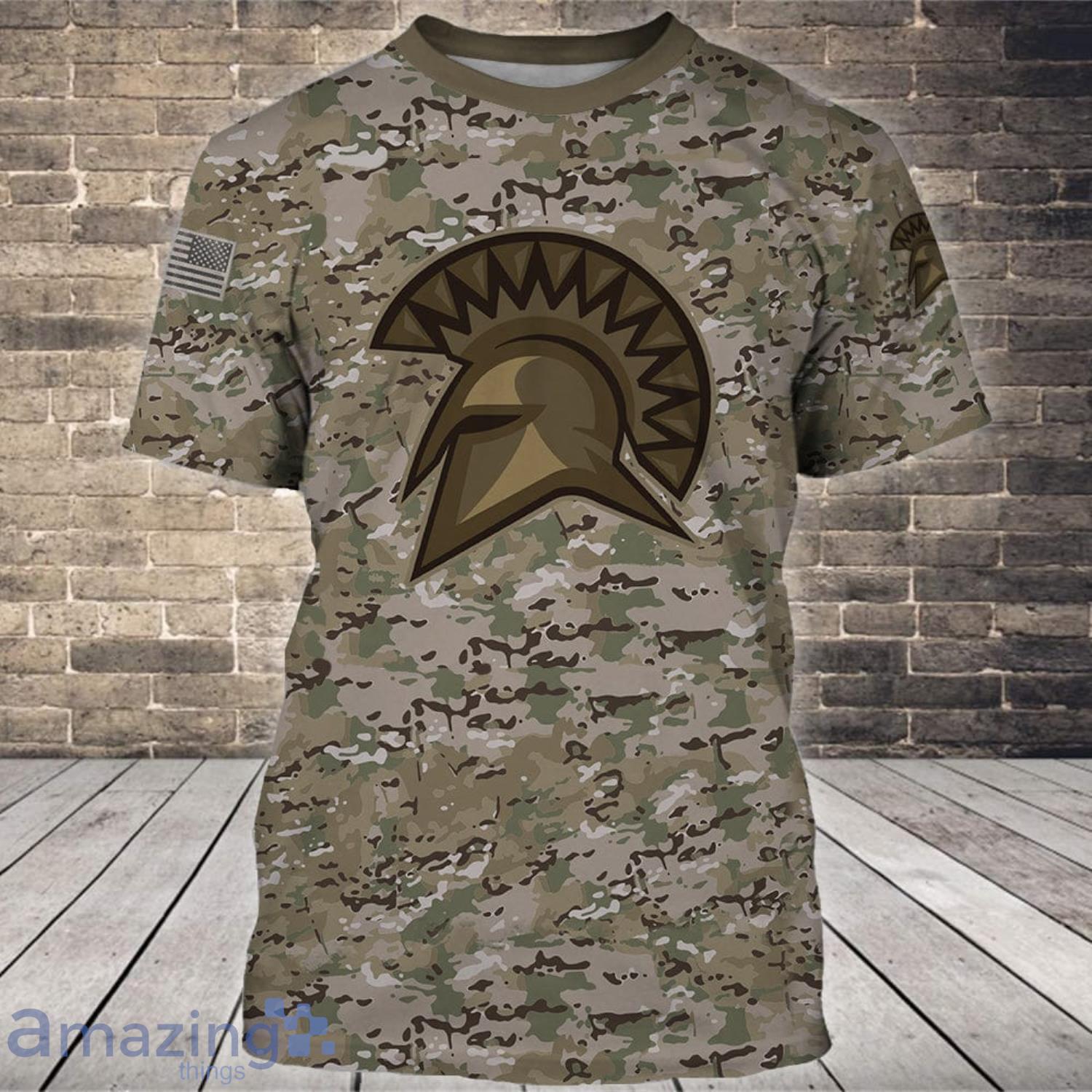 NCA San Jose State Spartans Camo Style Gifts for Veterans Day All Over Printed 3D Shirt image NCA San Jose State Spartans Camo Style Gifts for Veterans Day All Over Printed 3D Shirt Product Photo 4
