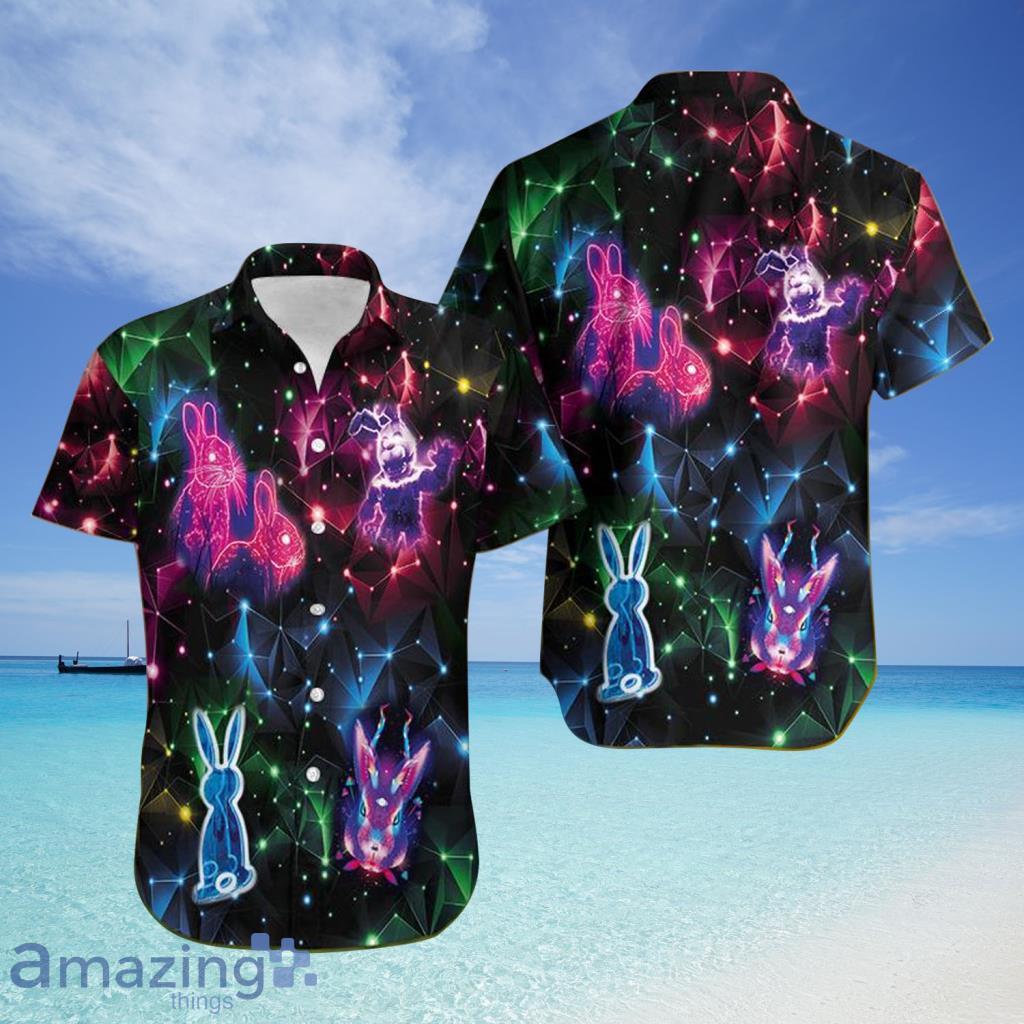Neon Light Bsunny On Easter Day Hawaiian Shirt For Men And Women - Neon Light Bsunny On Easter Day Hawaiian Shirt For Men And Women