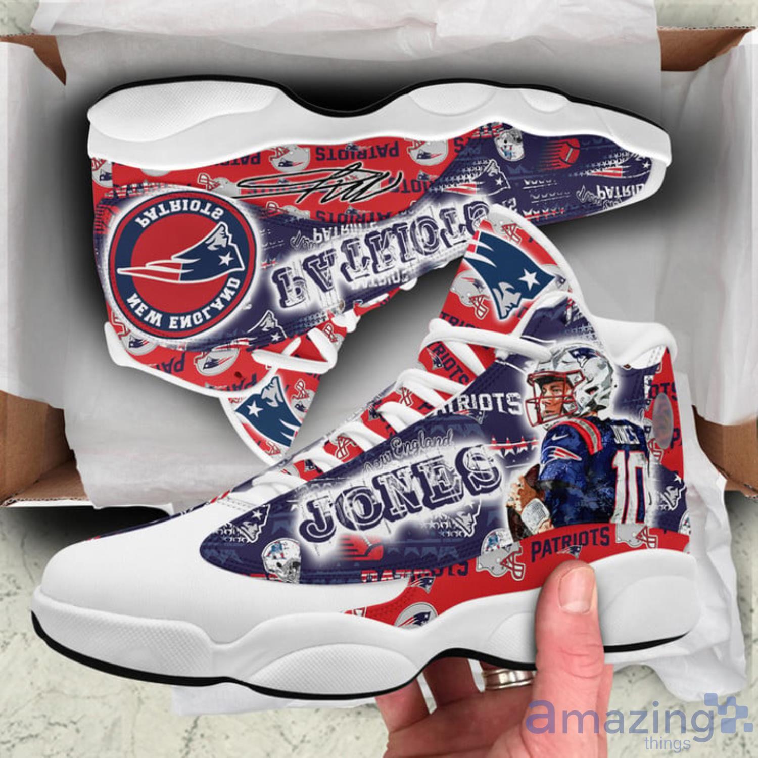 New England Patriots Fans Mac Jones Air Jordan 13 Shoes For Men And Women image New England Patriots Fans Mac Jones Air Jordan 13 Shoes For Men And Women - 0x720@1672801216004