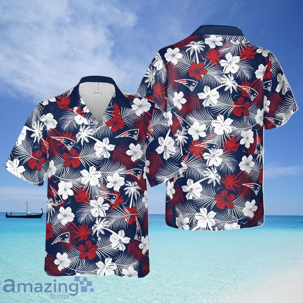 New England Patriots NFL Aloha Tropical Hawaiian Shirt - New England Patriots NFL Aloha Tropical Hawaiian Shirt
