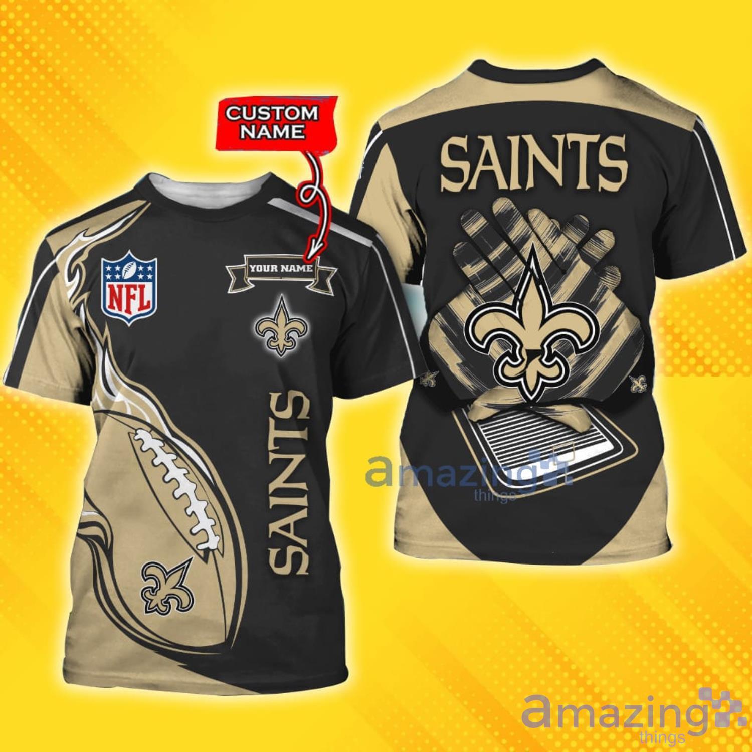 Personalized NFL New Orleans Saints All Over Print 3D T Shirt