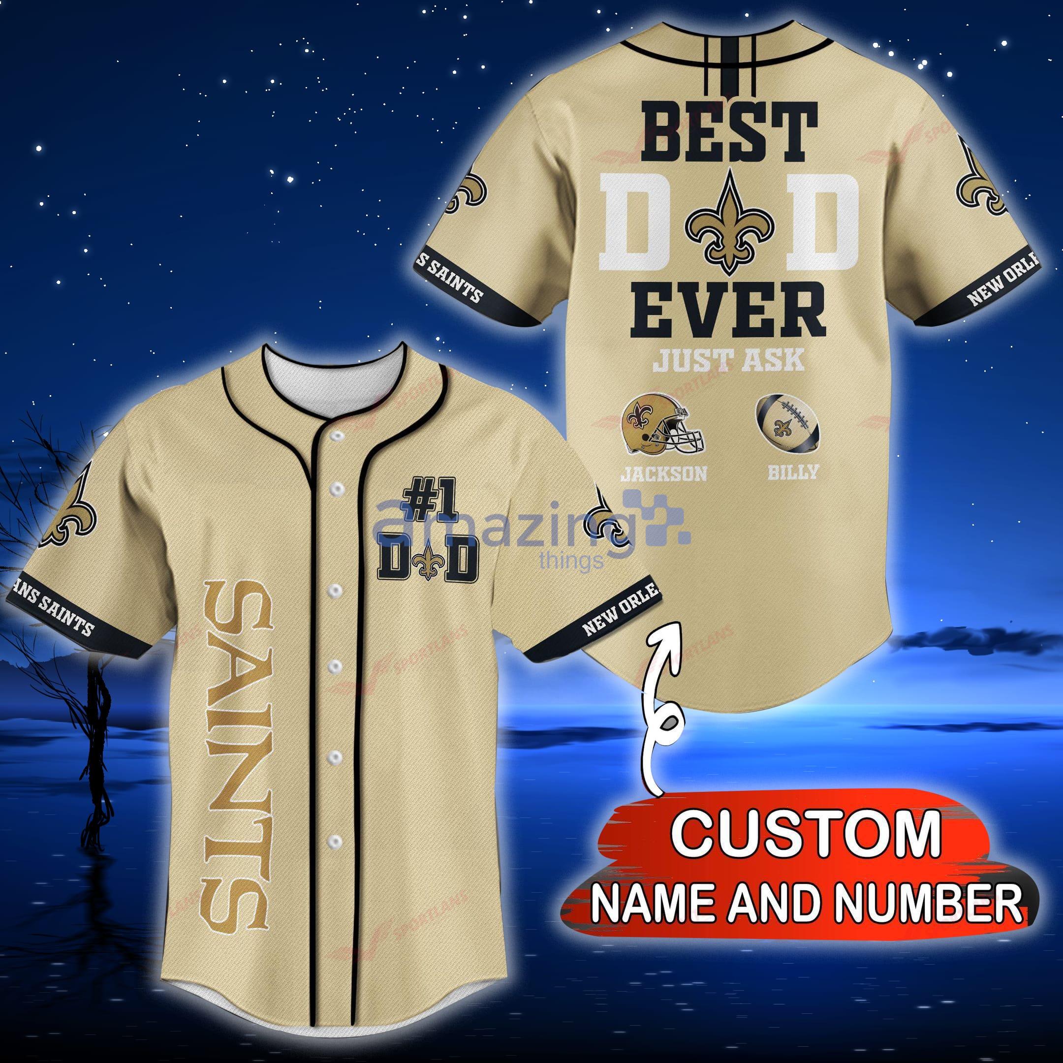 Personalized NFL New Orleans Saints custom name and number shirt