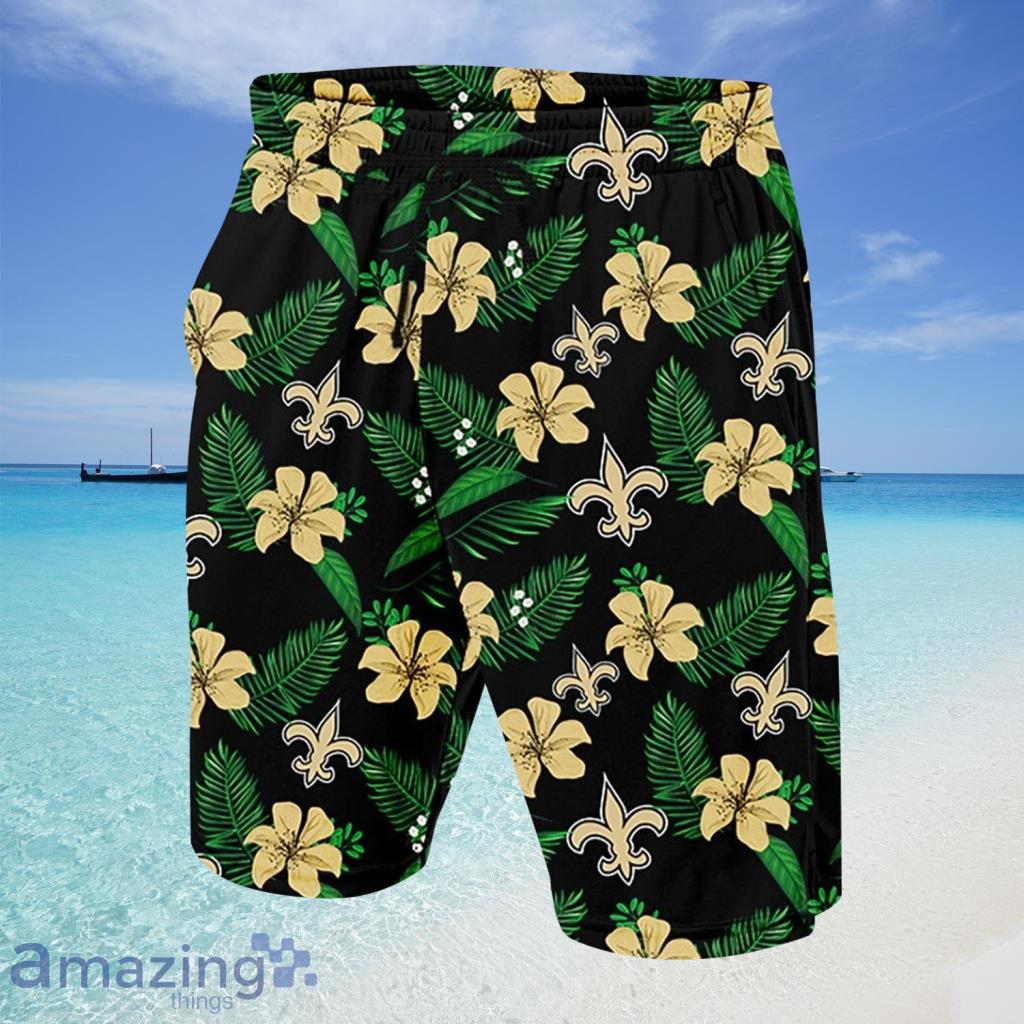 New Orleans Saints NFL Hawaiian Shorts - New Orleans Saints NFL Hawaiian Shorts