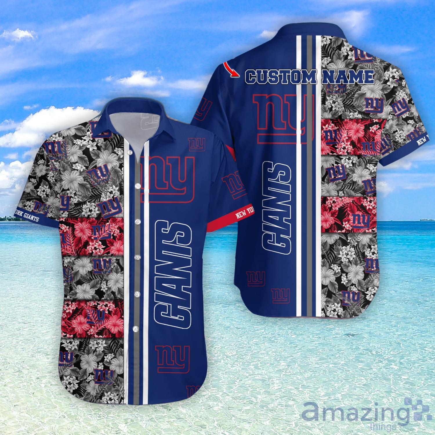 NEW York Giants NFL Hawaiian Shirt