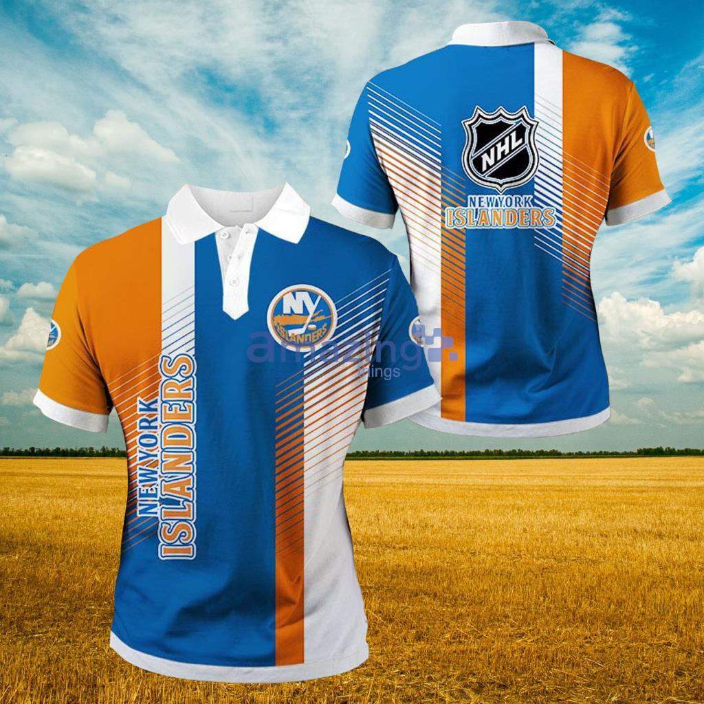 New York Islanders Polo Shirt Mens Large Blue NHL Ice Hockey UPF 50+ Golf  NWT