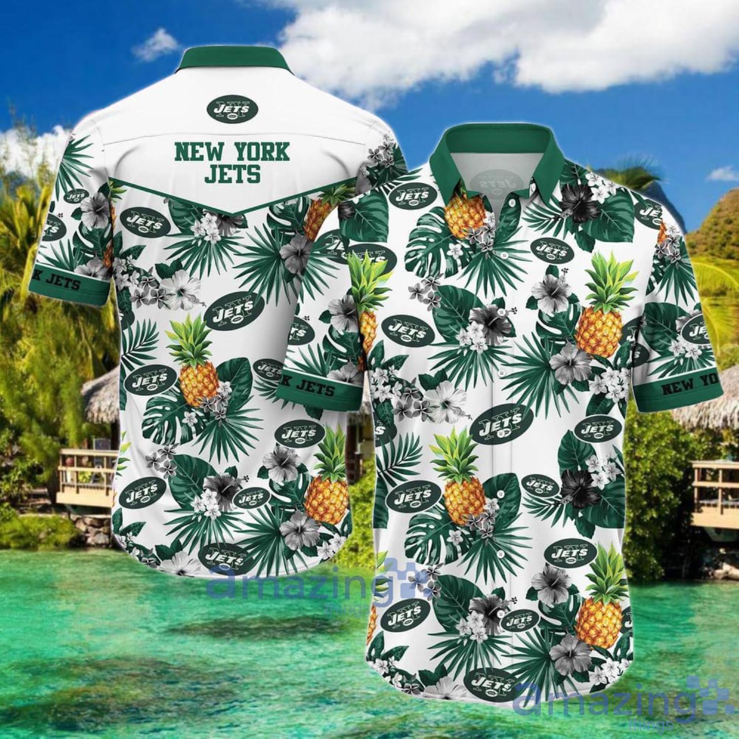 New York Jets NFL Pineapple Tropical Pattern Hawaiian Shirt And Short Product Photo 1