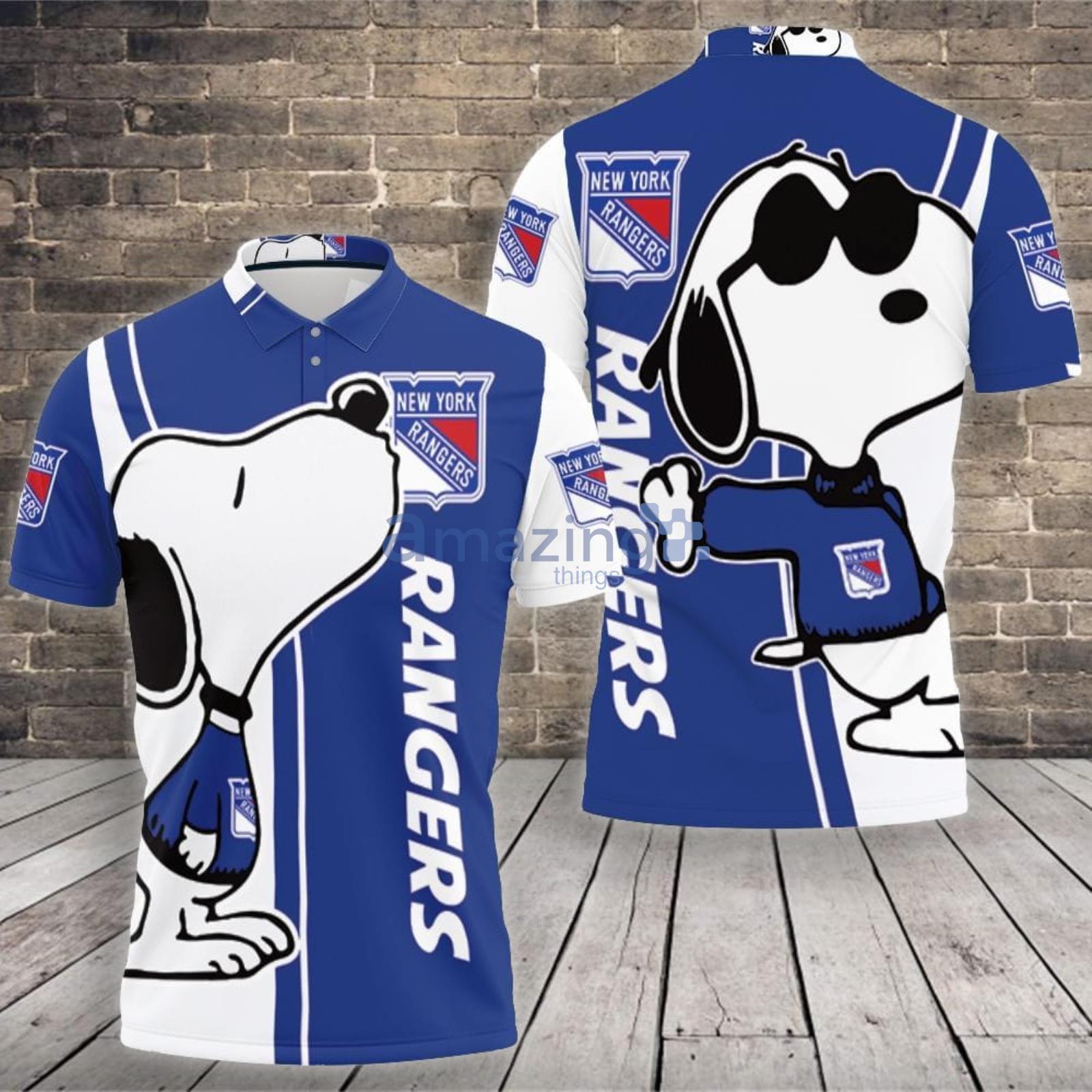 New York Rangers Snoopy Lover Polo Shirt For Sport Fans Product Photo 1