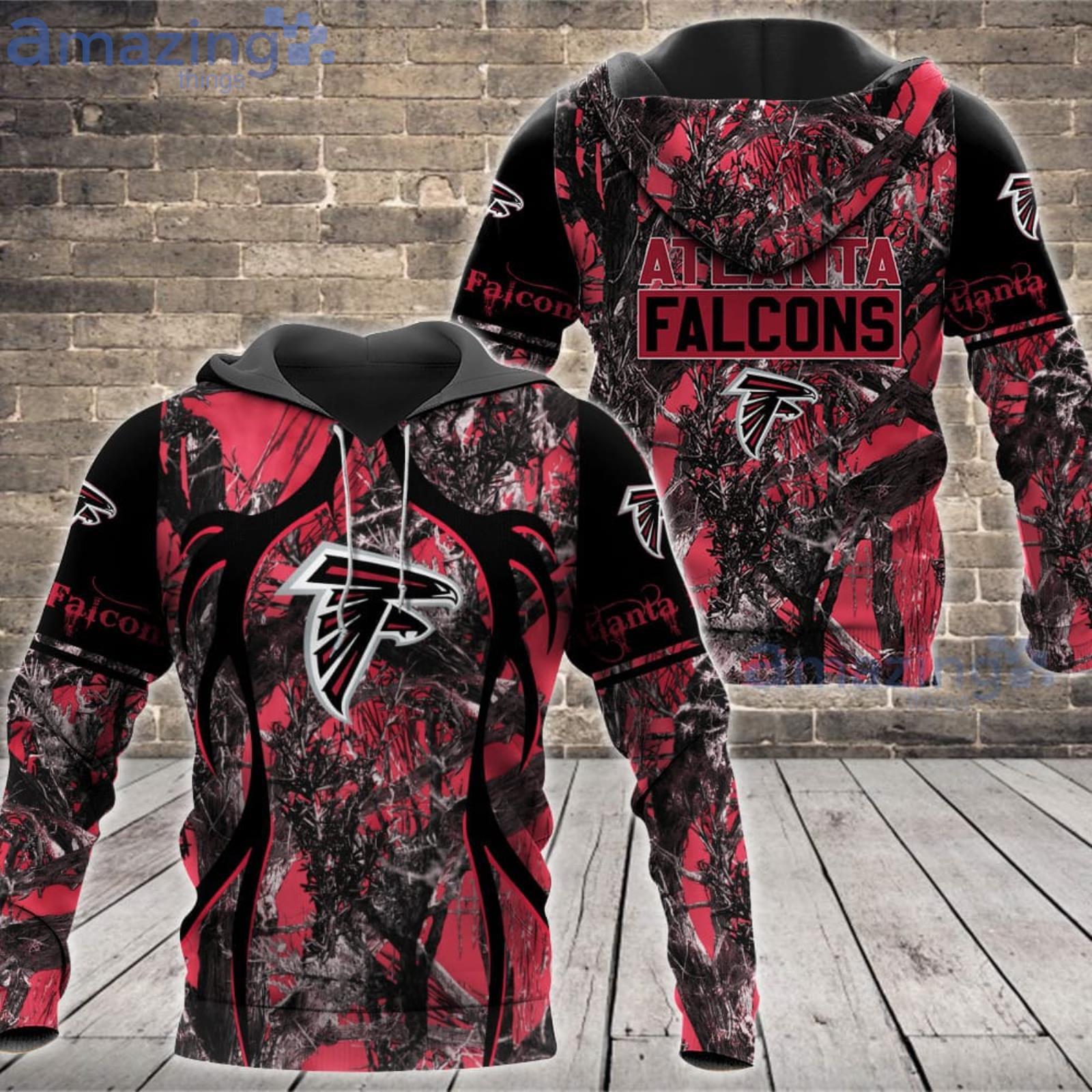 NFL Atlanta Falcons Fans Camo Hunting Pattern All Over Printed 3D Shirt