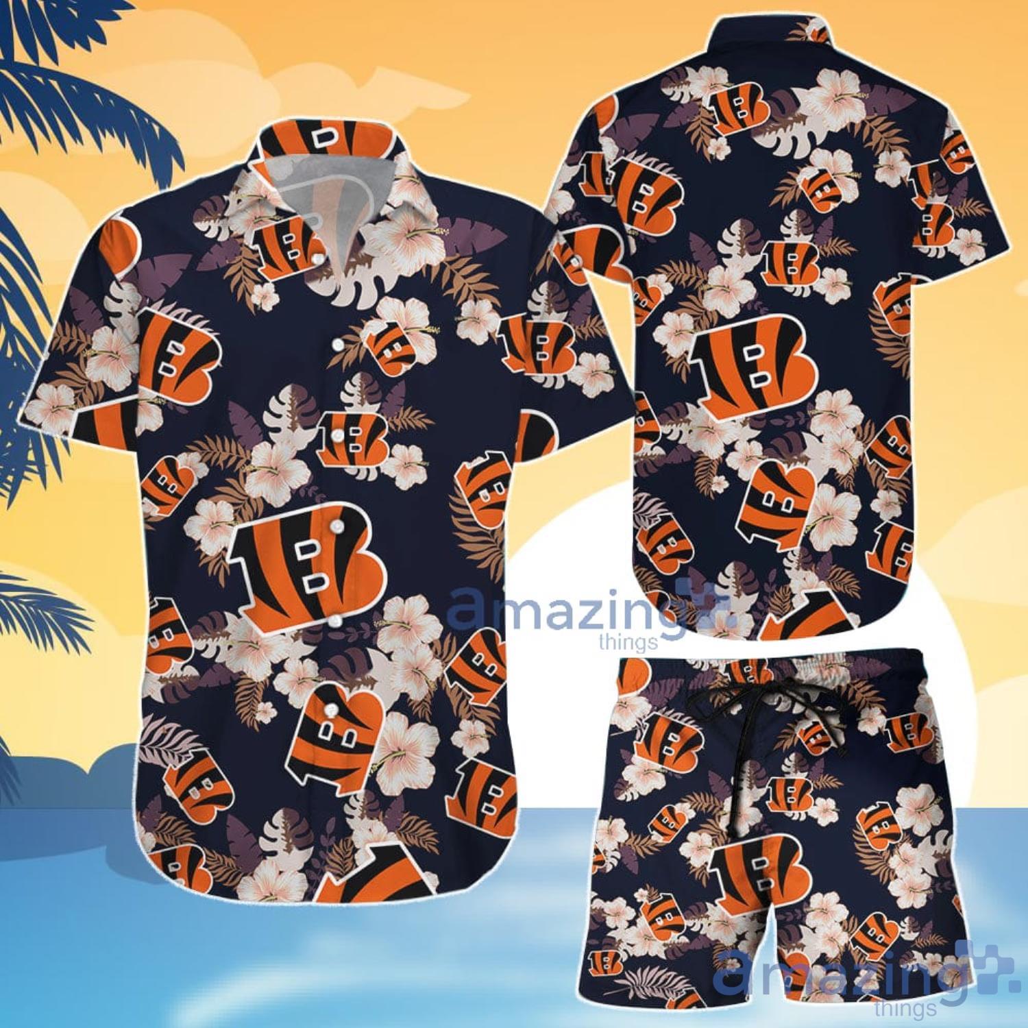 Cincinnati Bengals Nfl Hawaiian Shirt And Shorts Happy Summer Gift