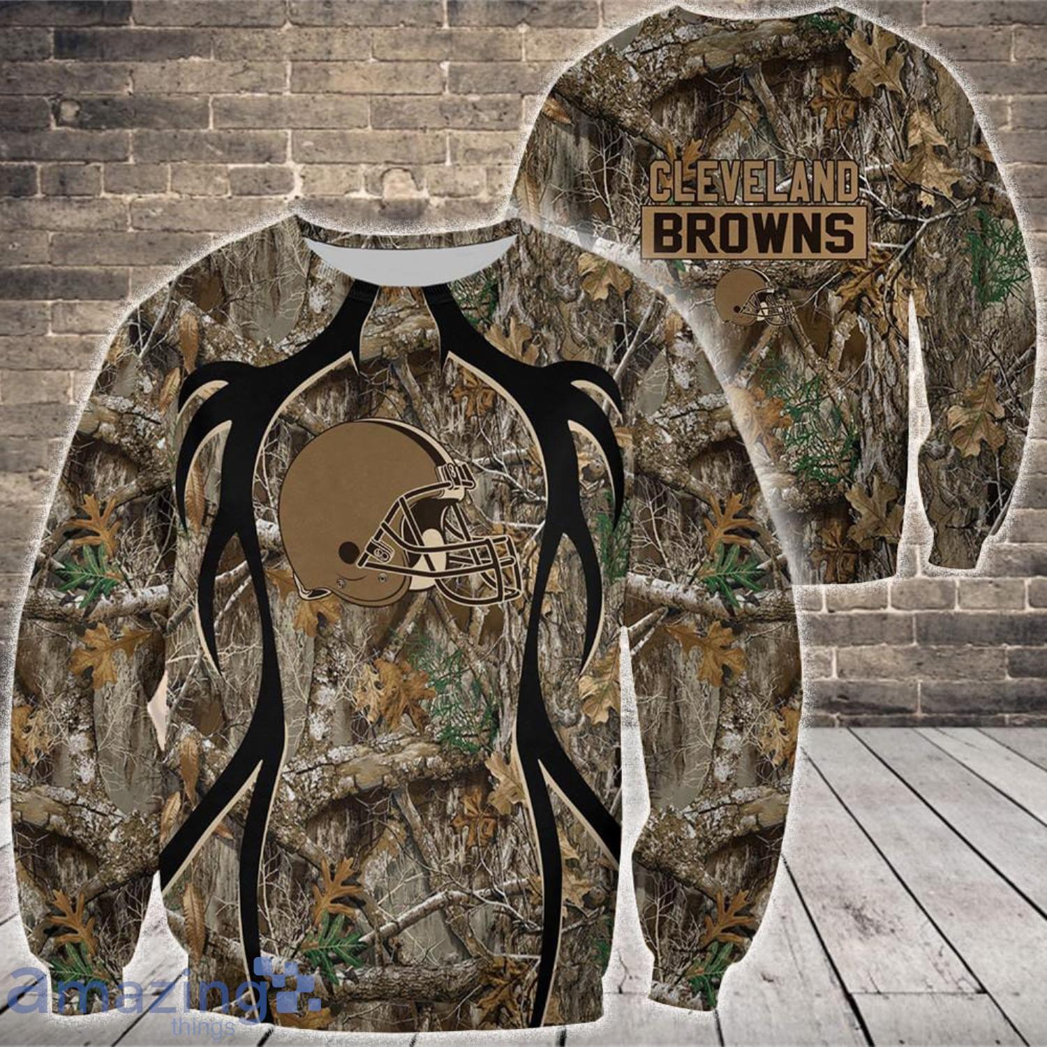 Mens Cleveland Browns Shirt 3D Spirited Browns Gifts For Dad