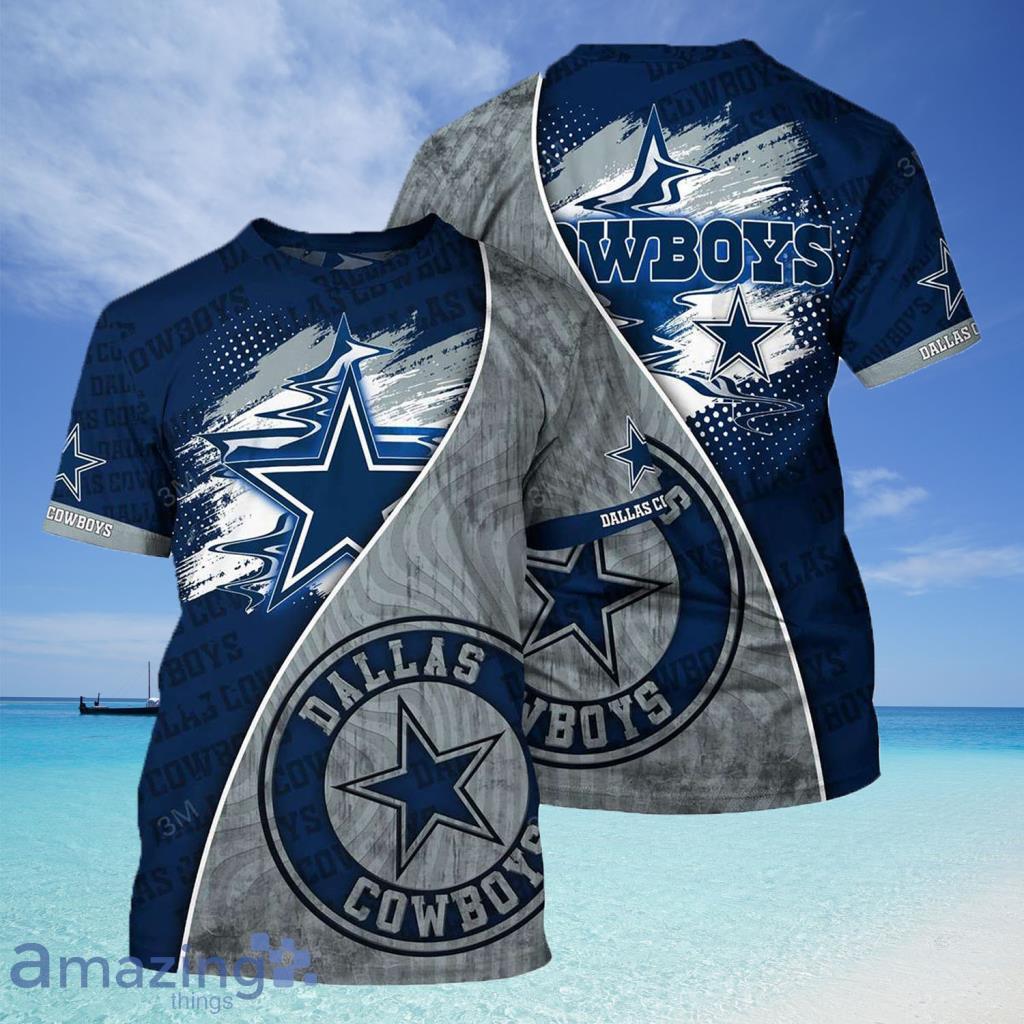 NFL Dallas Cowboys Military All Over Print 3D T Shirt Gift For Fans