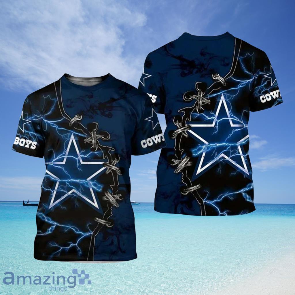 Dallas Cowboys T-shirt 3D America's Team V24 On Sale - Tana Elegant